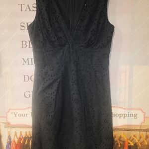 Chic Michael Kors Black Sleeveless Mini Dress